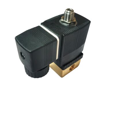 شیر برقی NC 2/2 مستقیم، 00125304، پورت G1/4 اینچ، اوریفیس 3.0، شیر برنجی با آب‌بند FKM، توان صنعتی 220 ولت AC، فشار کاری 10 بار