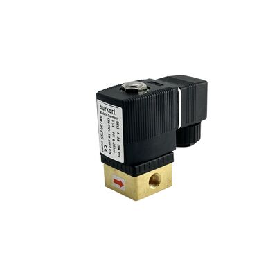 220VAC 8W 0-16bar Solenoid Valve Burkert 00134248, 6013 مستقیم عمل 2/2 به طور معمول بسته، G1/8 Thread، 2.5mm سوراخ، بدن فلز FKM مهر