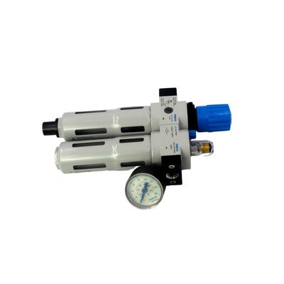 واحد سرویس Festo FRC-1/8-D-7-MINI-A-MPA 8002344 با دقت فیلتراسیون 40 میکرومتر، تخلیه کاملاً خودکار G1/8 0.5-7 بار با گیج MPA، آلیاژ روی