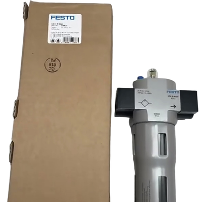 فیلتر هوا فشرده FESTO LF-1/2-D-MAXI-A آلیاژ روی 40μm تخلیه دستی 0.5-12bar