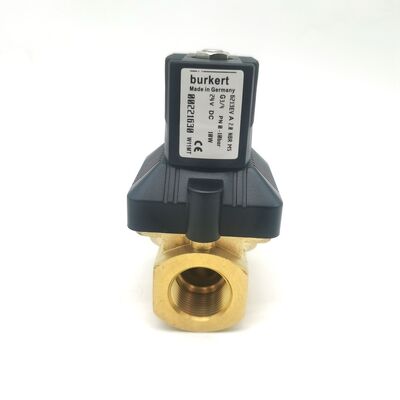 DC24V 8W Burkert اصلی 00221630 6213 NC دریچه دیافراگم، G3/4 رشته داخلی 20 سوراخ جریان NBR گاسکت، خانه مسی برای -10 °C ~ 80 °C سیستم لوله 0-10bar