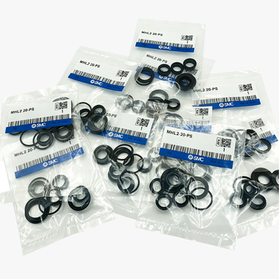 SMC MHL2 Series Pneumatic Finger Rebuild Kit with NBR Material for 10mm to 40mm Bore Sizes and Double Piston Mechanism