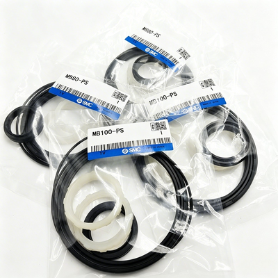 کیت سرویس سیلندر پنوماتیک SMC MB63-PS مجموعه کامل مونتاژ سیل برای رفع نشتی هوا برای جایگزینی سیلندر هوای میله‌ای دوکاره سری MB