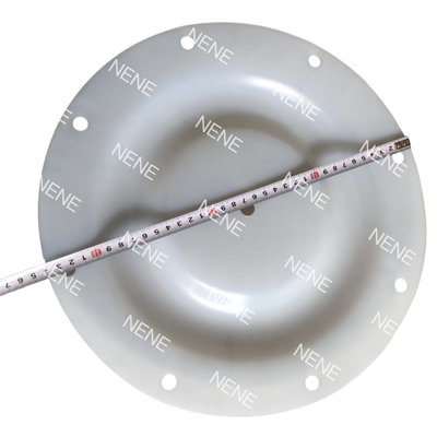 QBY-15 دیافراگم 140MM قطر بیرونی 6 سوراخ سفید F46 مقاومت به پوشیدن غشای اضافی برای پمپ دیافراگم هوا