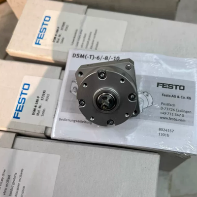 Double-Acting Pneumatic Rotary Actuator with 270 Degree Swivel Angle and Rotary Vane Semi-Rotary Drive