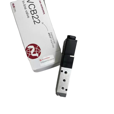شیر برقی مینی پورت M5 IMI Norgren VCB22A517D-C5213A شیر جهت دار پنوماتیک 24VDC 5/2 برای الکترونیک دقیق اندازه فشرده با نشانگر LED