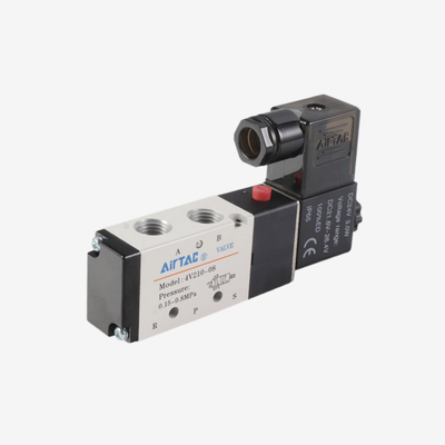 Airtac AC220V DC24V Solenoid Coil Separate Replacement Coil For 4V Series Pneumatic Solenoid Valve F Class Insulation Din Connector Wide Voltage Tolerance