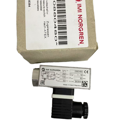 سوئیچ فشار ضد انفجار نورگرن 0880480 با رزوه G1/4 از 1 تا 16 بار سوئیچ کنترل فشار برای مکان های خطرناک