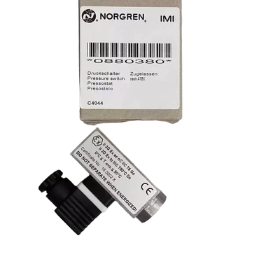 سوئیچ فشار ضد انفجار 0.5 تا 8 بار IMI NORGREN 0880380 رزوه G1/4 سوئیچ قفل فشار برای خط لوله شیمیایی