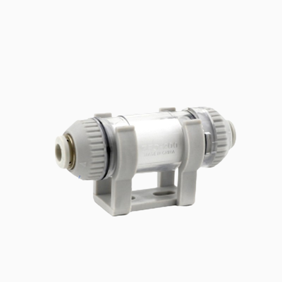 فیلتر مکش هوای خطی SMC ZFC100-04B سری ZFC با فیلتراسیون 10 میکرومتر برای لوله 4 میلی متری، براکت قفل ضد چرخش، جلوگیری از آسیب آلودگی به مدار پنوماتیک تخلیه کننده خلاء