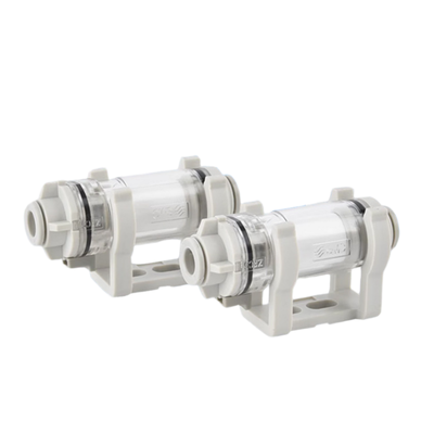 فیلتر مکش هوای خطی SMC ZFC100-04B سری ZFC با فیلتراسیون 10 میکرومتر برای لوله 4 میلی متری، براکت قفل ضد چرخش، جلوگیری از آسیب آلودگی به مدار پنوماتیک تخلیه کننده خلاء