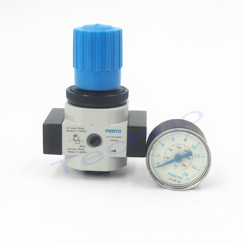 LR-1/4-D-MINI تنظیم کننده فیلتر پنوماتیک روان کننده فلز FESTO تنظیم کننده فشار