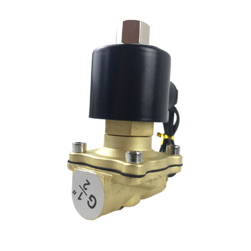 3/4 اینچ 2W200-20 NPT آب و هوا برنج سولناید والف NC 2 راه