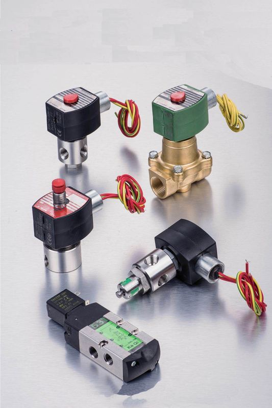 NF8551B402MO-24VDC 1/4 اینچ Asco 4 Way Solenoid Valve 2 PSI حداقل عملکرد