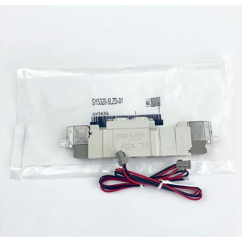 SMC SY5320-6LZD-C4 دریچه سولناید پنوماتیک DC12V 3 موقعیت بسته مرکز یک لمس اندازه پورت