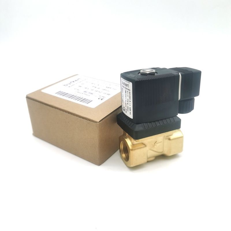 AC220V 00126219 شیر سولینوئید Burkert AC220V 6014 C به طور معمول بسته شده G1/8 1.5 سوراخ جریان 8W بدن شیر فولاد ضد زنگ 0 ~ 16bar