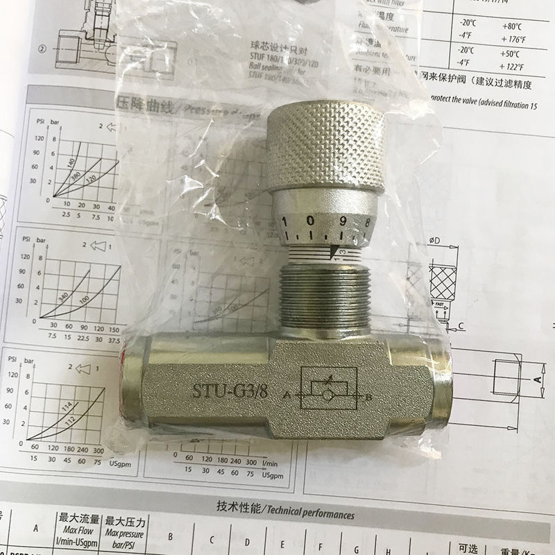 STU-G3/4 STU-NTP3/4 6 اینچ دریچه کنترل جریان دقیق دریچه گاز هیدرولیک