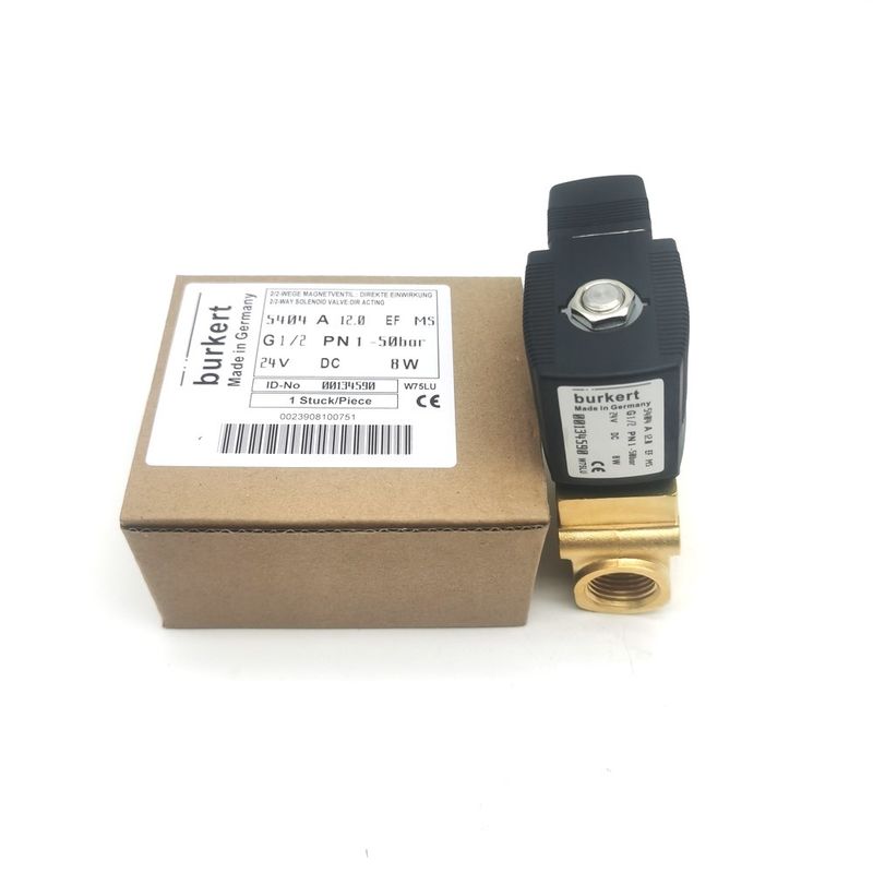 بورکرت 00132865 AC24V شیر سولناید مستقیم عمل G1/8 6014 C به طور معمول بسته 0 ~ 25bar 3/2 راه بدن مس