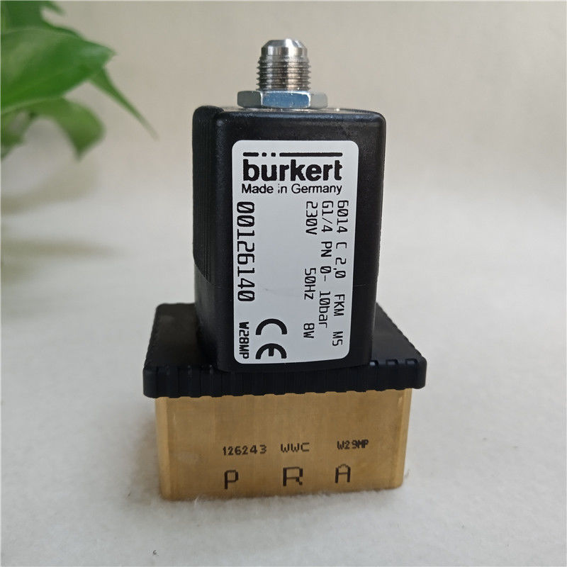دریچه سولناید بورکرت 6014C 2.0 FKM G1/4 PN 0-10bar 230V 00126140