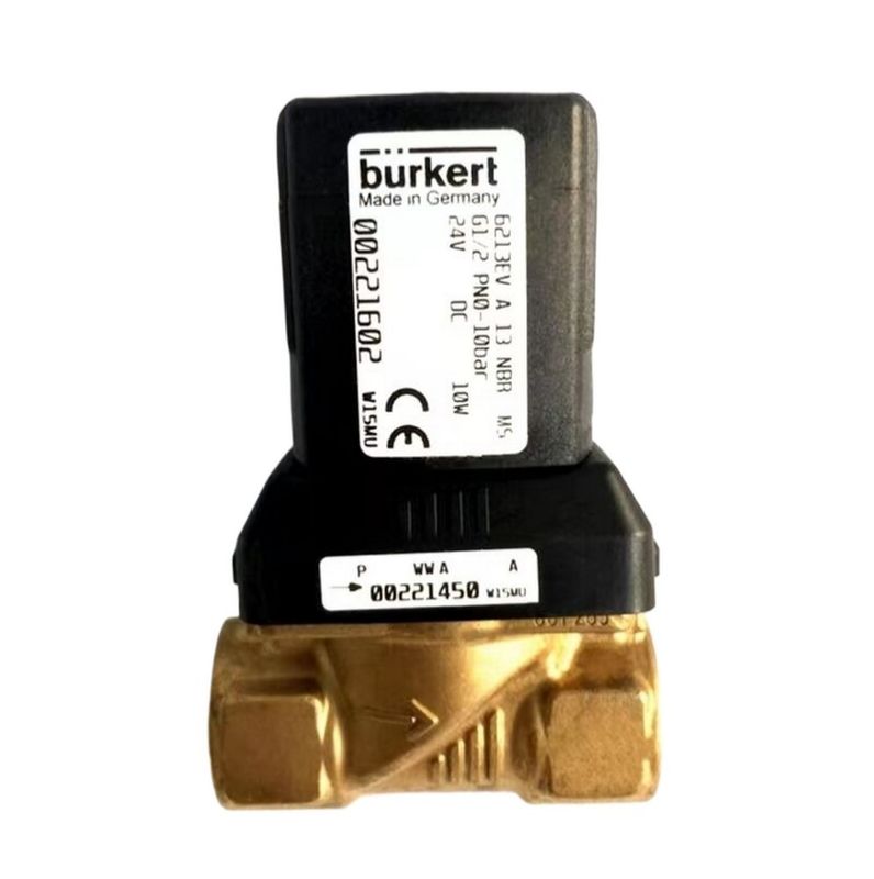 00308506 BURKERT دریچه سولینوئید G1 2/2 به طور معمول بسته 25 سوراخ جریان FKM مهر و موم شده بدن دریچه مس 8W 1-32bar