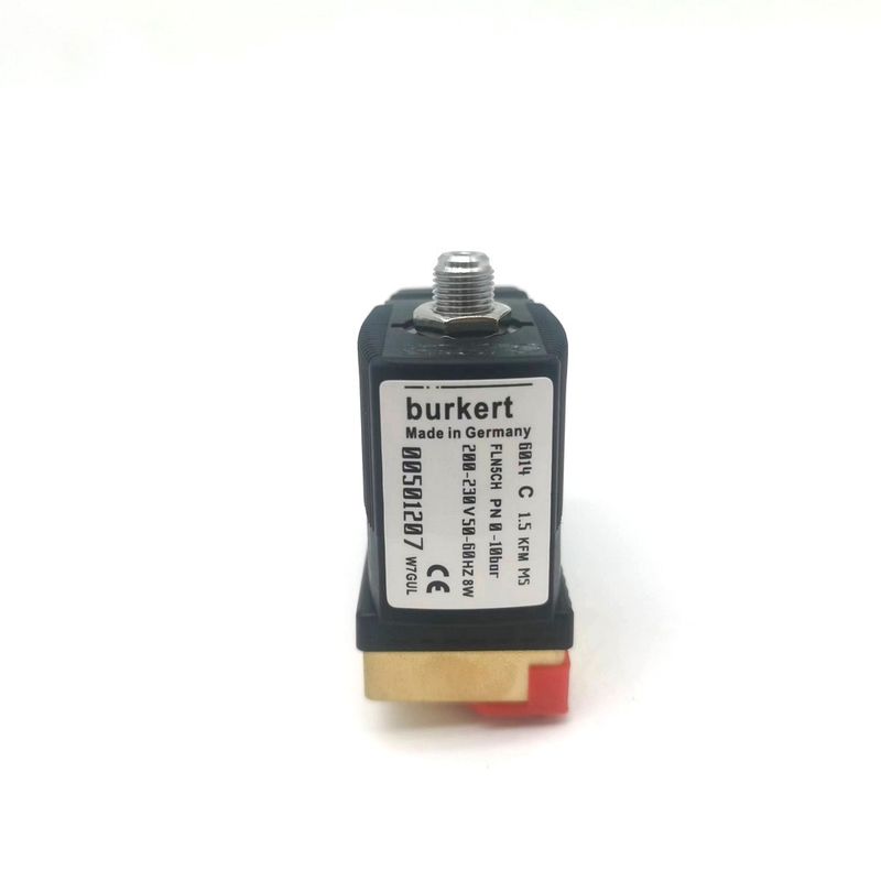 00134240 BURKERT 6013 نوع مستقیم عمل G1/8 اینچ 2/2 به طور معمول بسته 2.5 سوراخ جریان FKM مهر و موم شده فلز دریچه بدن 24VDC 8W 0 ~ 10bar