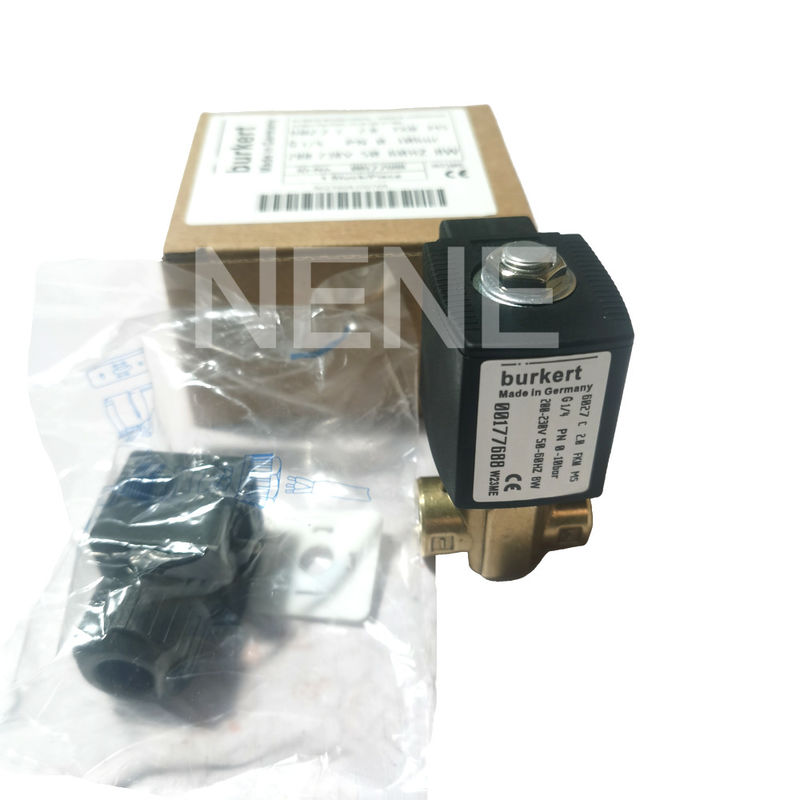 شیر سولینوئید بورکرت 00134241 6013 نوع مستقیم عمل G1/8 اینچ 2.5 سوراخ جریان FKM مهر و موم شده بدن شیر مس 24VAC 8W 0 ~ 16bar