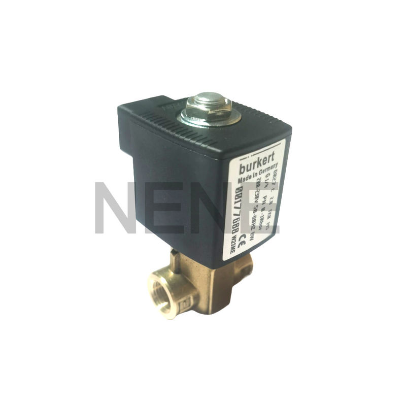 بورکرت سولناید 6013 نوع مستقیم عمل 00134243 2/2 به طور معمول بسته G1/8 اینچ 2.5 سوراخ جریان FKM مهر 220VAC 8W 0 ~ 16bar
