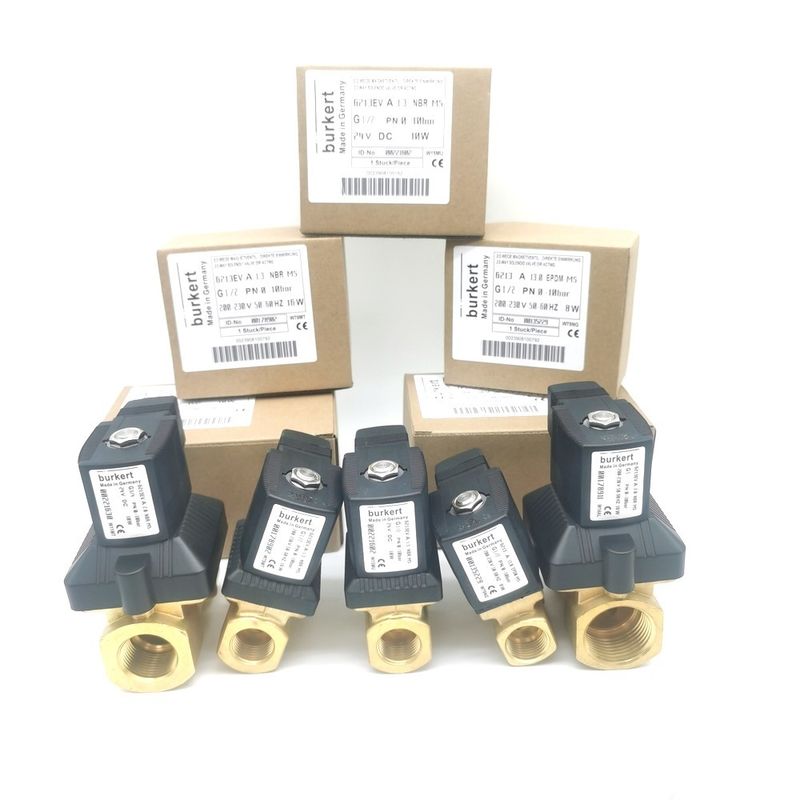 شیر سولینوئید بورکرت FKM مهر 00126091 24VDC 8W 0 ~ 6bar 6013 نوع مستقیم عمل G1/8 اینچ 2/2 به طور معمول بسته 3.0 سوراخ جریان