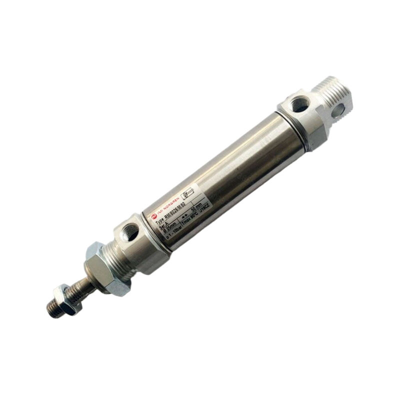 RM/8012/M/25 نورگرن سیلندر دایره ای پنوماتیک 12 میلی متری سوراخ 25 میلی متری سری ضربه دوگانه