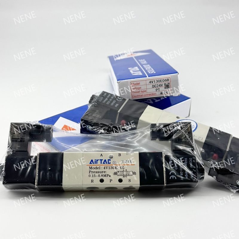AIRTAC 4V230C-06 مواد بدن آلومینیوم آلیاژ شیر الکترومغناطیسی 24VDC 220V برای کاربردهای فشار بالا