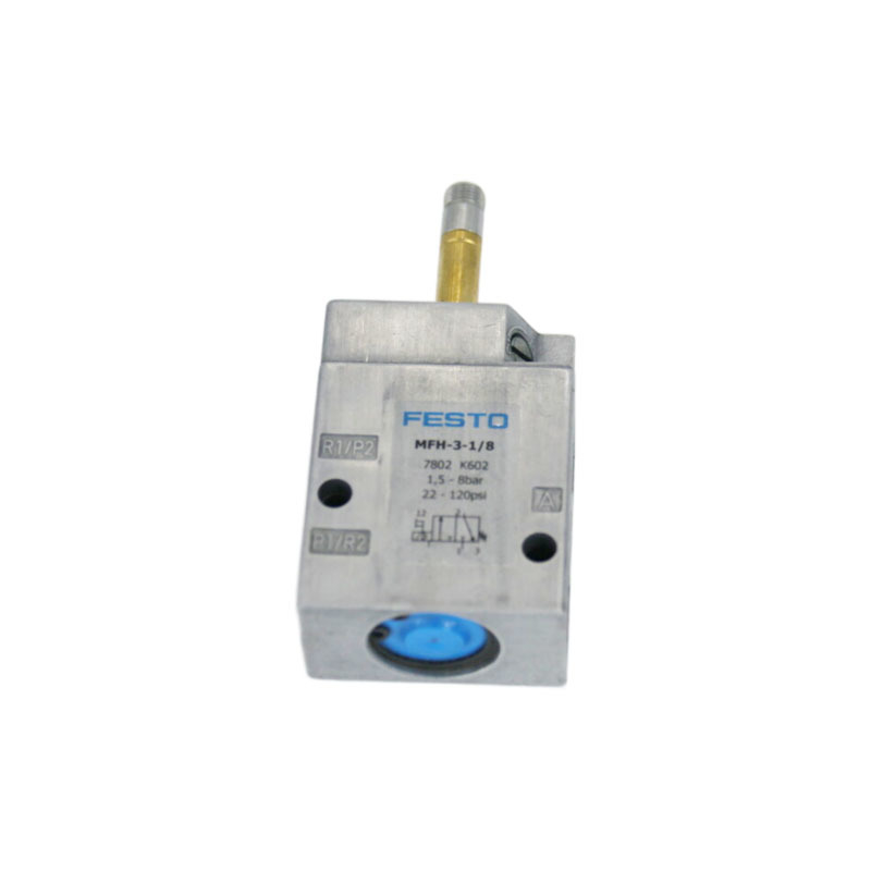 شیر Festo MFH-3-1/8 7802، کلاسیک تایگر، 3/2 بسته مکانیکی فنری، G 1/8 ماده، 1.5-8 بار