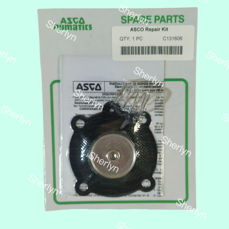 ASCO C131606 کیت تعمیر دیافراگم مناسب برای SCE238D004 SCE238D009 دیافراگم شیر آب NBR/VITON