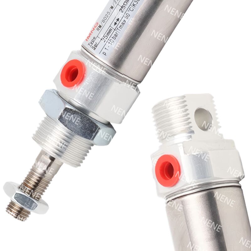 پیستون مغناطیسی RM/28010/M/20 Ø10mm کورس 20mm سیلندر فشرده NORGREN ISO 6432 آماده برای حسگر موقعیت