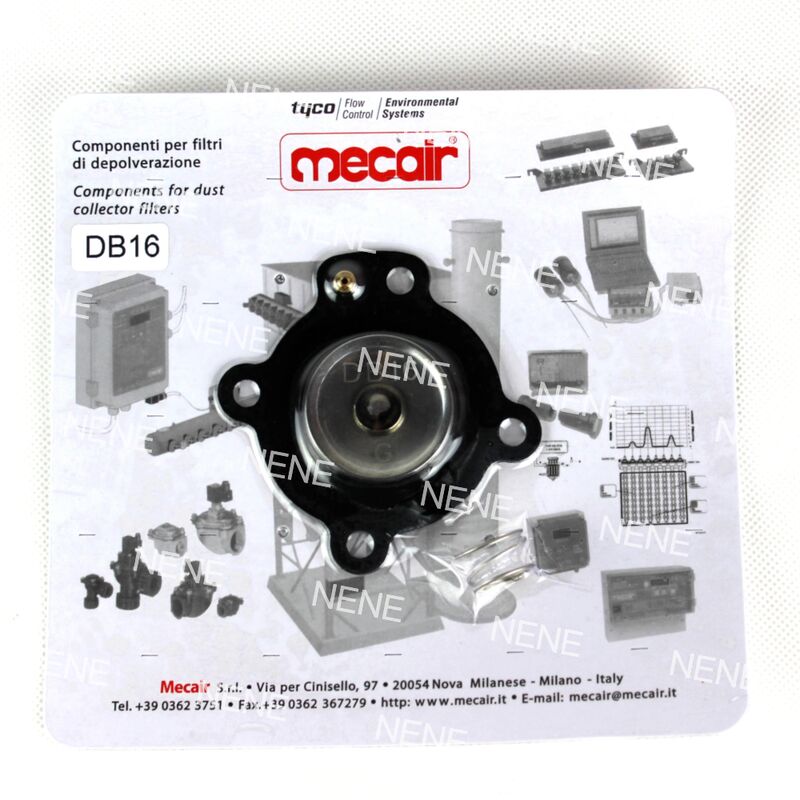 دیافراگم DB16 3/4 اینچ برای شیر پالس Mecair VNP206 VNP306 VNP306 VEM306