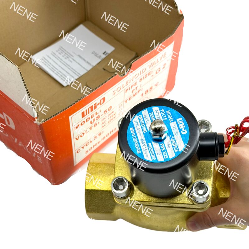 US-50 UNID پنوماتیک سولناید والپ مس 2" ORIFICE 50 mm 2 Inch -5°C ~ 185°C