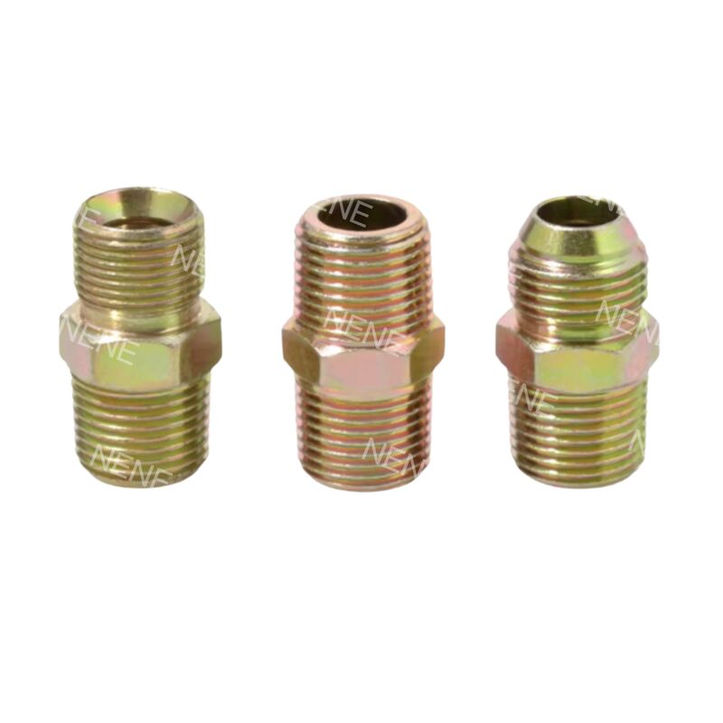 3/4 اینچ BSP Thread Standard Flat Mouth Fittings لوله های پنوماتیک فولاد کربن گالوانیزه