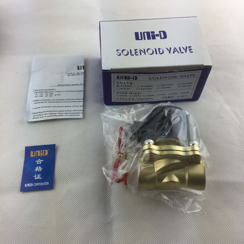 UW-25 بدن مس به طور معمول بسته دریچه هوا دو طرفه دریچه الکترومغناطیسی دریچه آب دریچه سولناید