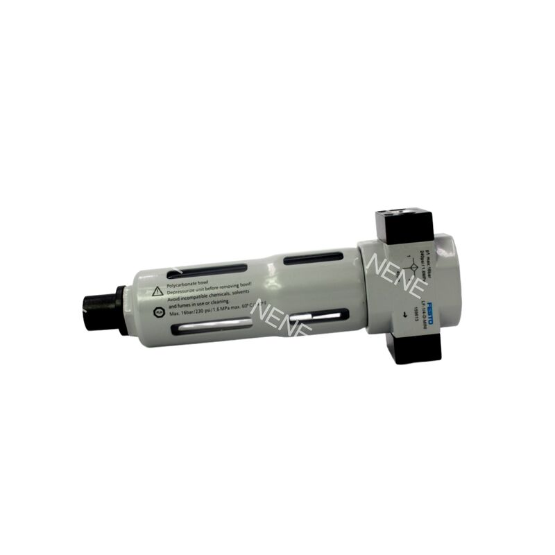 159612 Festo LF-1/8-D-MINI فیلتر هوای فشرده، پوسته آلیاژ روی، کاسه فلزی، محافظ، فیلتر تف جوشی شده، پورت G1/8، 0.5-12 بار، 40 میکرومتر، تخلیه دستی