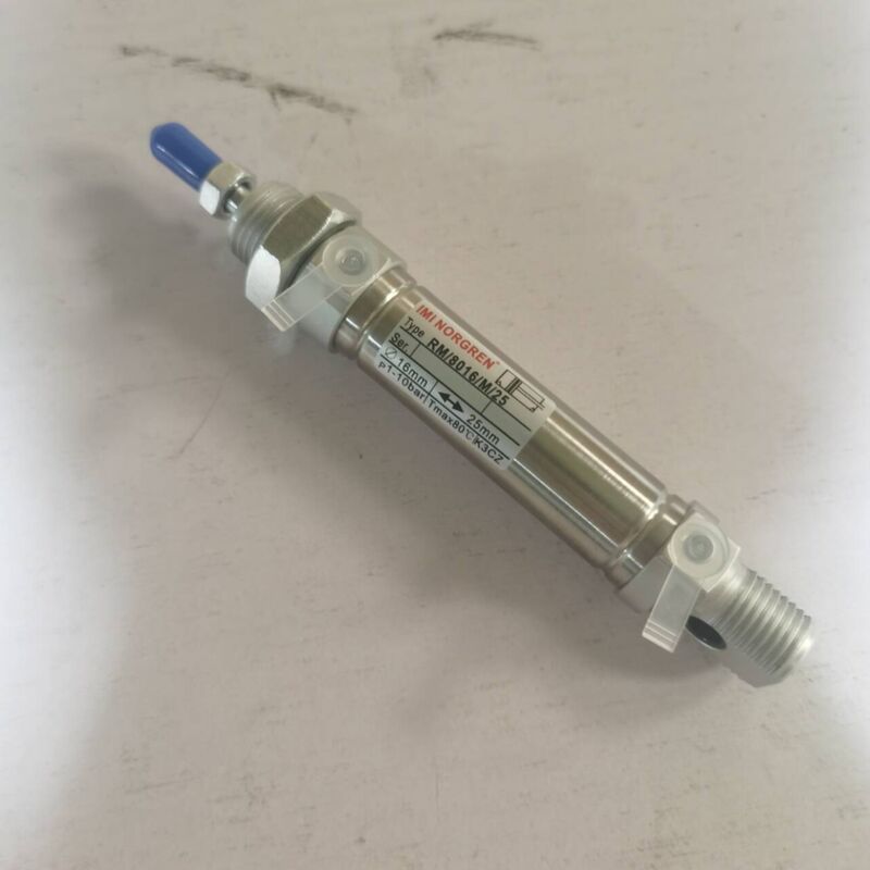 سیلندر پنوماتیک دو طرفه نورگرن RM/8010/20 با قطر 10 میلی‌متر و کورس 20 میلی‌متر با پیستون مغناطیسی