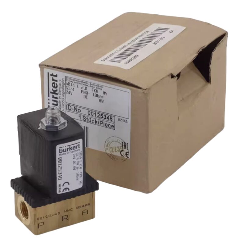 شیر برقی برکرت 6013 نوع 2/2 NC کد 00134241، رزوه G1/8، اوریفیس 2.5، دیافراگم FKM، بدنه برنجی، 24 ولت AC، فشار کاری 0~16 بار