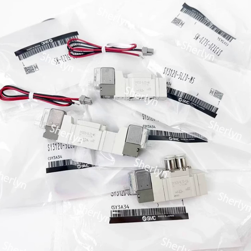 کنترل دستی SMC SY3220-5LZD-M5 DC24V دریچه هوا برای کنترل سیلندر قفل کنویر ضربه بلند