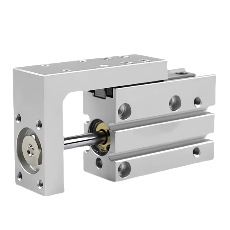 بال قفس با دقت بالا هدایت شده سیلندر مینی اسلاید FESTO سری SLS SLS-10-5-P-A قسمت شماره 170491 دو عامل اکتور خطی پنوماتیک 10 میلی متر سوراخ 5 میلی متر ضربه با مغناطیس داخلی و بالش