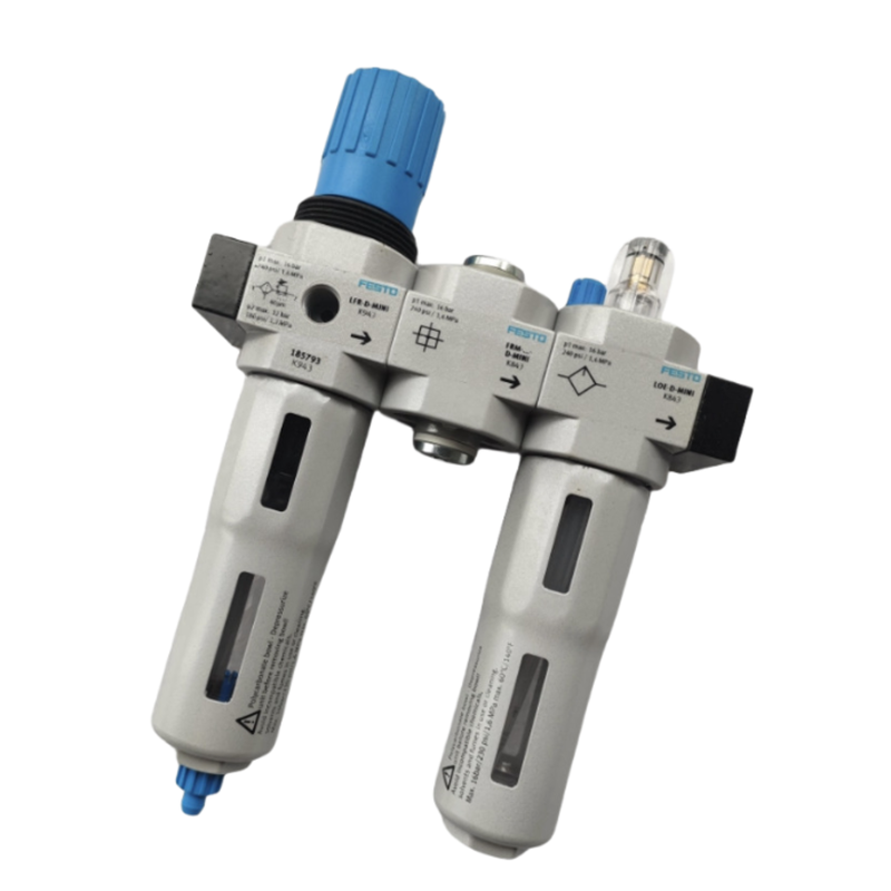 FESTO LF-1/2-D-MAXI 186463 فلتر هوا فشرده آلیاژ روی 40μm فیلتر، تخلیه دستی، فشار کار 0.5-12bar