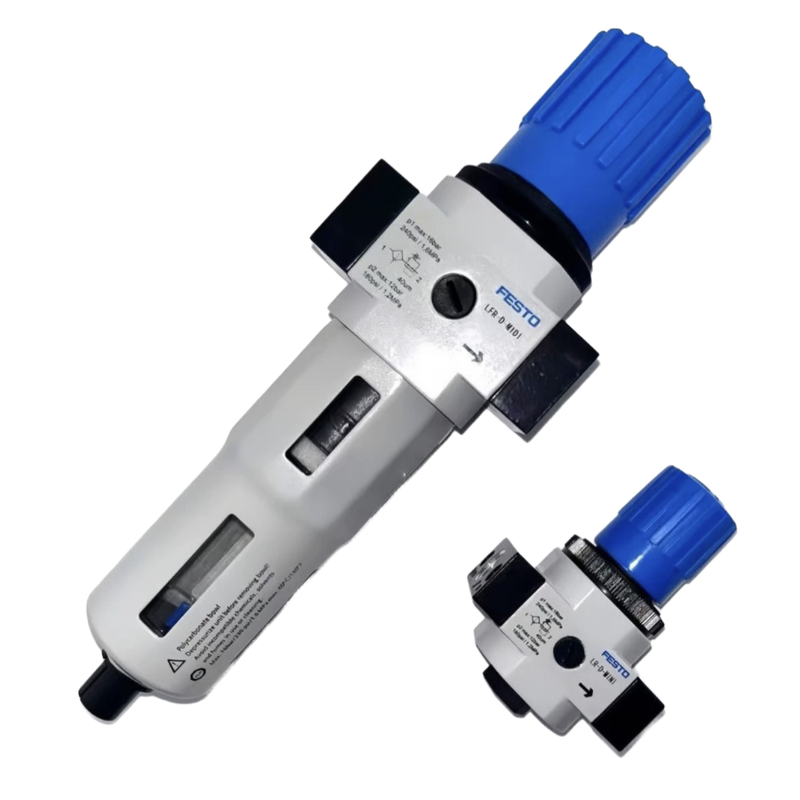 فیلتر هوا فشرده FESTO LF-1/2-D-MAXI-A آلیاژ روی 40μm تخلیه دستی 0.5-12bar