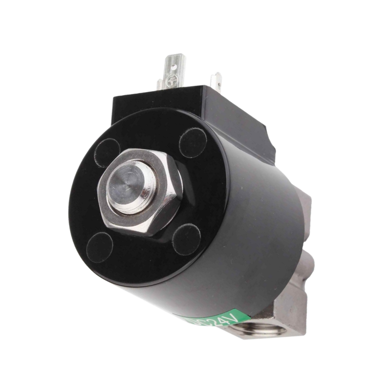 8.7AAS020B بندر اندازه 1/2 3/8 پنوماتیک Solenoid Valve فولاد ضد زنگ 304 مواد بدن سوراخ اندازه 2mm