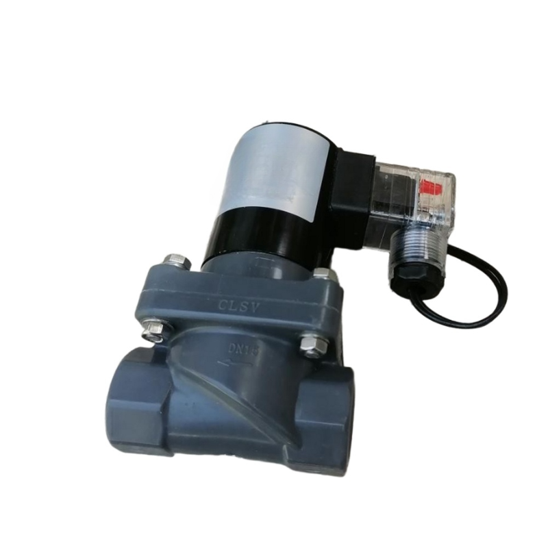 1-1/4 اینچ اندازه پورت FF1C32B32 32 میلی‌متر دریچه برقی بادی بادی بدنه CPVC دریچه NC قلیایی سازگار