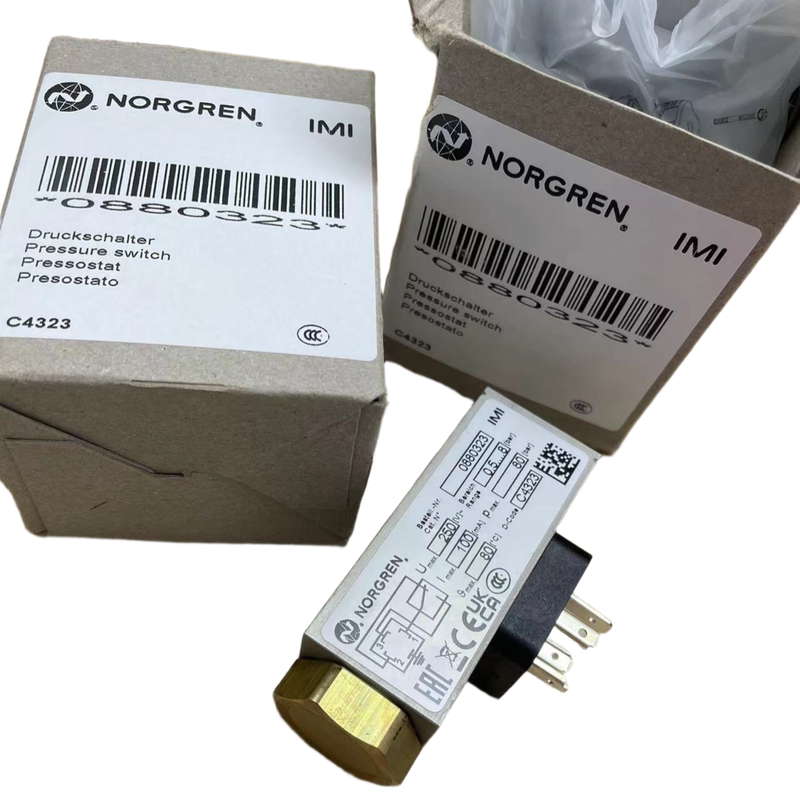 سوئیچ فشار G1/4 0.5-8 بار NORGREN 0880323 مانیتور فشار برای خط لوله سیال ماشین ابزار