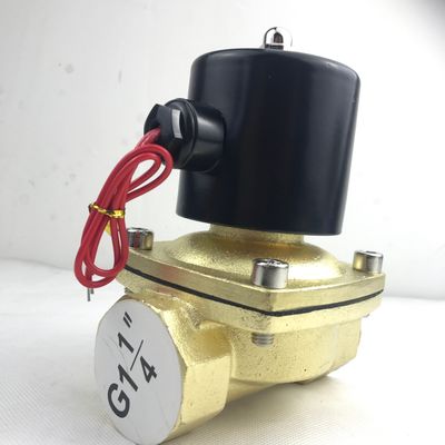 به طور معمول باز 2W350-35 1 1/4 اینچ خالص مس سولینوئید شیر آب شیر هوا NO
