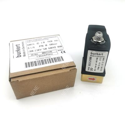 00125301 شیر سولینوئید Burkert 6013 نوع مستقیم عمل G1 / 4 اینچ 2 / 2 به طور معمول بسته 3.0 سوراخ جریان FKM مهر و موم مداد دریچه بدن 24VDC 8W 0 ~ 6bar