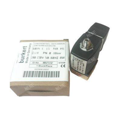 G1 / 4 شیر سولینوئید بورکرت 00125302 6013 نوع مستقیم عمل 2/2 اینچ به طور معمول بسته 3.0 سوراخ جریان FKM مهر و موم شده فلز شیر 24VAC 8W 0 ~ 10bar